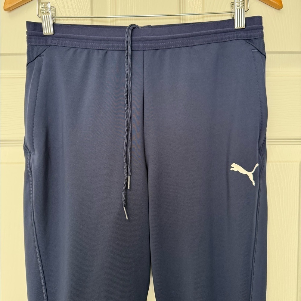 Puma Women’s Navy Soccer Drycell Sweatpants Warmups Joggers Size S - Picture 2 of 10